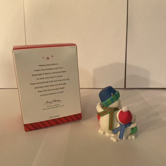 Christmas Hallmark Keepsake Snip N Clip Fun Making Memories Snowmen Baby 2014 - Picture 3 of 3